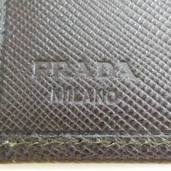 Auth PRADA Bill Compartment Brown Leather - - Picture 7 of 8